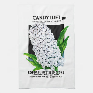 Candytuft Seed Packet Label Tea Towel
