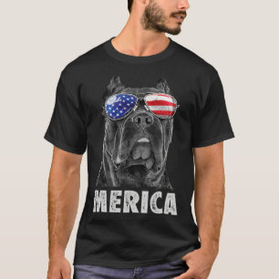 Cane Corso 4th of July Merica Men s American Flag  T-Shirt