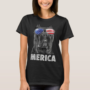 Cane Corso 4th of July Merica Men s American Flag  T-Shirt