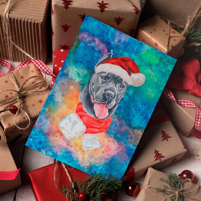 Cane Corso Breed Dog Christmas Holiday Postcard (Creator Uploaded)