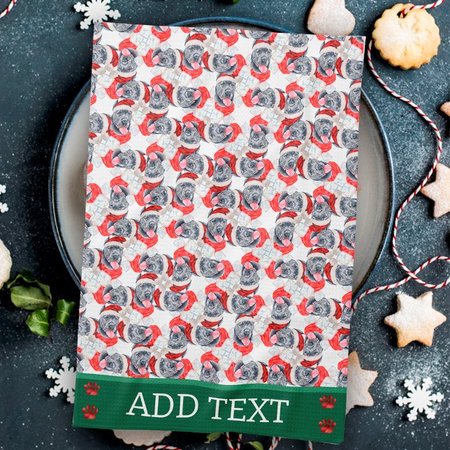 Cane Corso Christmas Dog Tea Towel (Creator Uploaded)