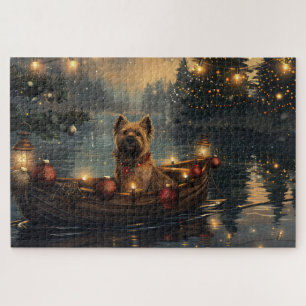 Cane Corso Christmas Festive Voyage Jigsaw Puzzle