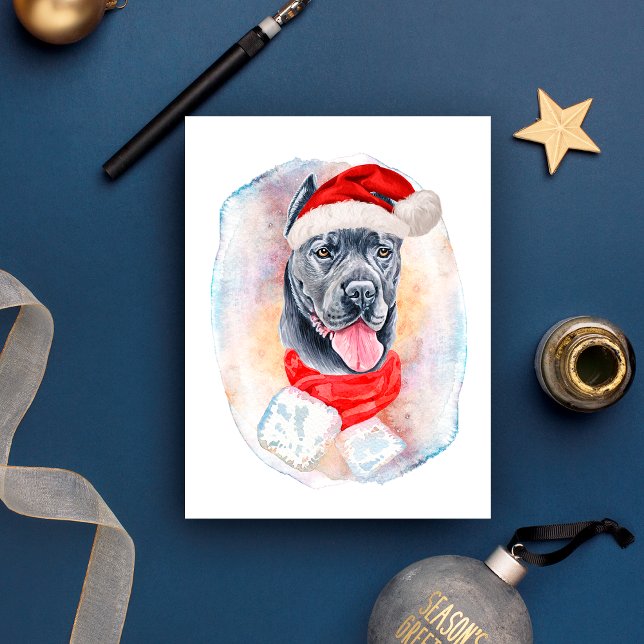 Cane Corso Christmas Gifts For Dogs Lovers Holiday Postcard (Creator Uploaded)