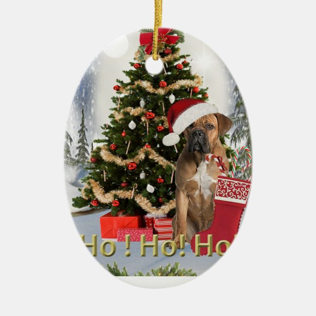 Cane Corso Christmas Ornament (Front)