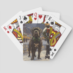 Cane Corso Christmas Playing Cards