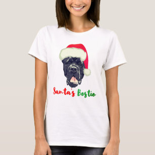 Cane Corso Christmas Santa's Bestie Family Pajama  T-Shirt