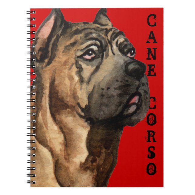 Cane Corso Colour Block Notebook (Front)