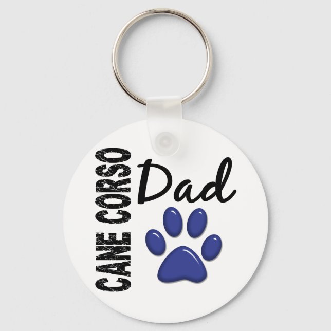 Cane Corso Dad 2 Key Ring (Front)