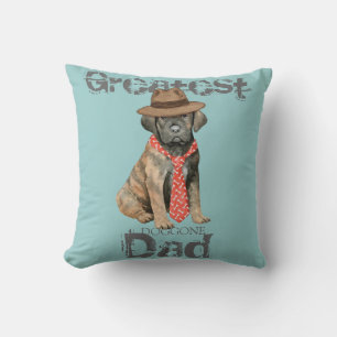 Cane Corso Dad Throw Pillow