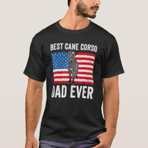 Cane Corso Dad Usa American Flag Cane Corso Dog  O T-Shirt