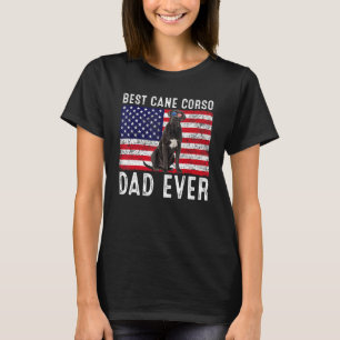 Cane Corso Dad Usa American Flag Cane Corso Dog O T-Shirt