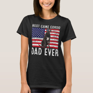 Cane Corso Dad Usa American Flag Cane Corso Dog  O T-Shirt