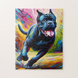 Cane Corso Dog Acrylic Art Print Dog Lover Jigsaw Puzzle