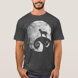 Cane Corso Dog And Moon Halloween Costume Dog Love T-Shirt