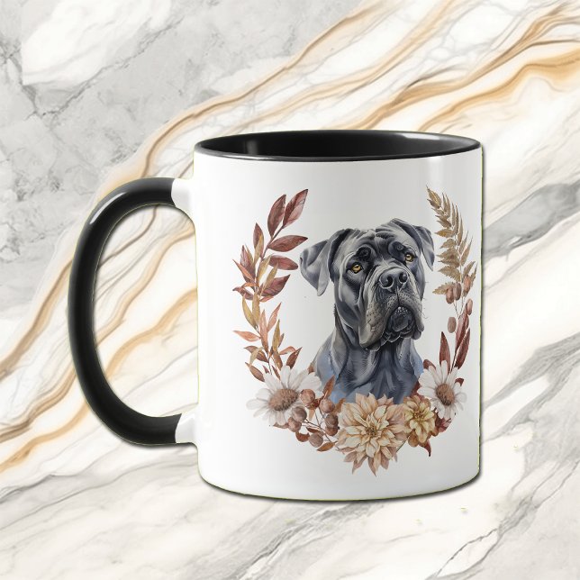 Cane Corso Dog Autumn Wreath Mug (Creator Uploaded)