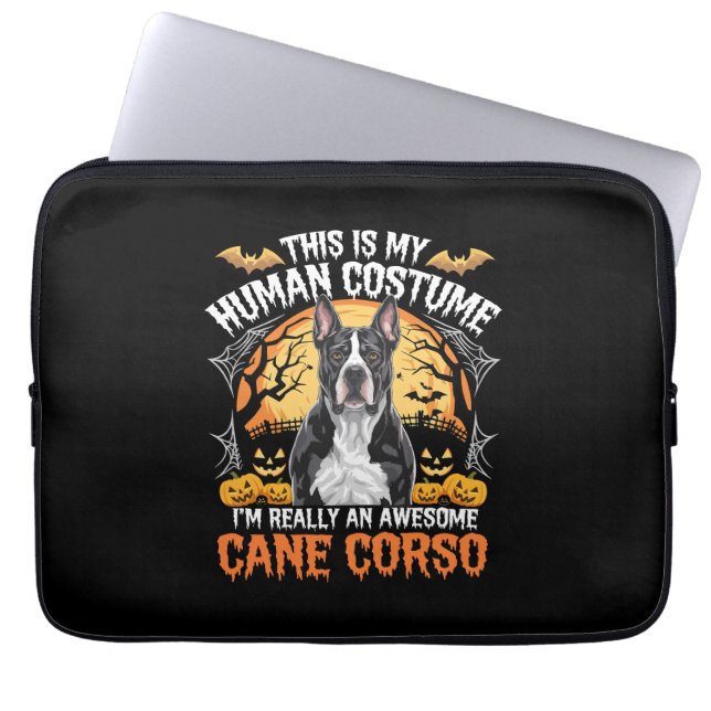 Cane Corso Dog Awesome Costume Halloween Laptop Sleeve (Front)