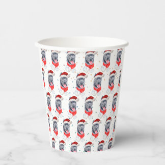 Cane Corso Dog Breed Christmas Stars Paper Cups