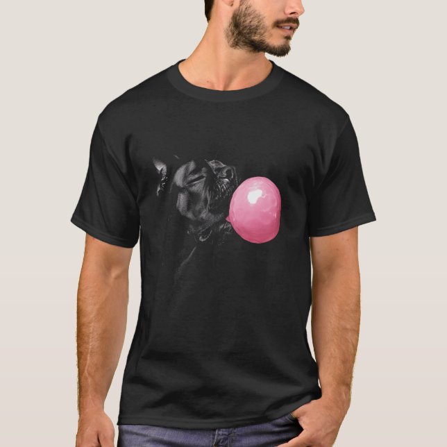 Cane Corso Dog Bubble Gum Pink T-Shirt (Front)