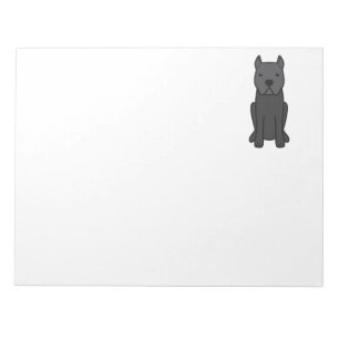 Cane Corso Dog Cartoon Notepad