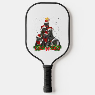 Cane Corso Dog Christmas Dog Light Tree Xmas Santa Pickleball Paddle