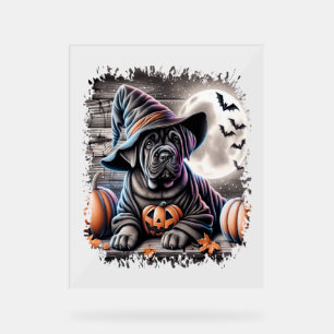 Cane Corso Dog Halloween Acrylic Sign