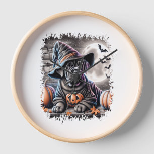 Cane Corso Dog Halloween Clock