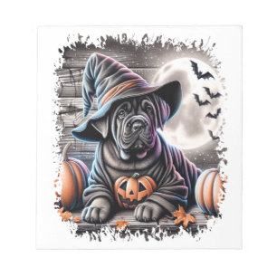Cane Corso Dog Halloween Notepad