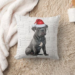 Cane Corso Dog Lover Christmas Holiday Cushion