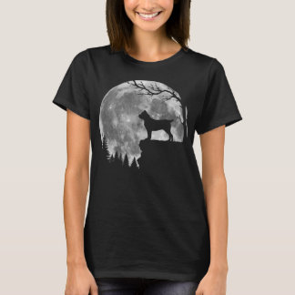 Cane Corso Dog Moon Silhouette Funny Lazy Hallowee T-Shirt