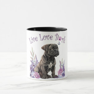 Cane Corso Dog Mum Floral Mug