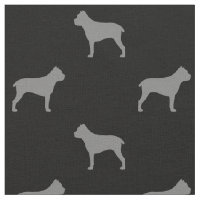 Cane Corso Dog Silhouettes Grey and Black