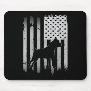 Cane Corso Dog Usa American Flag 4th Of July Patri Mouse Pad