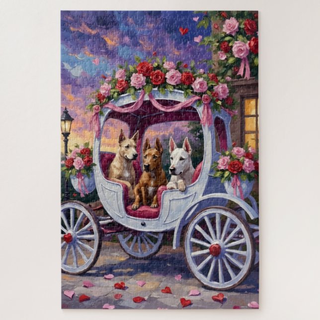 cane corso Dog Valentine's Day Jigsaw Puzzle (Vertical)