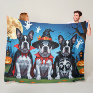 Cane Corso Dogs Pumpkin Halloween Funny Fleece Blanket
