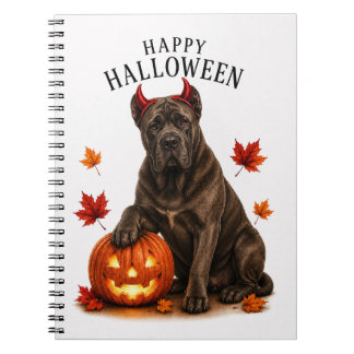 Cane Corso Halloween Devil Dog Notebook