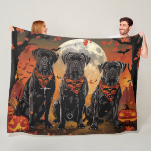 Cane Corso Halloween Spooky Fleece Blanket
