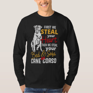 Cane Corso Heart Bed Sofa  Saying T-Shirt