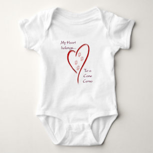 Cane Corso Heart Belongs Baby Bodysuit