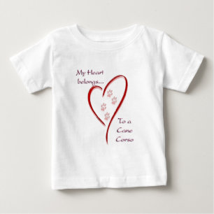 Cane Corso Heart Belongs Baby T-Shirt
