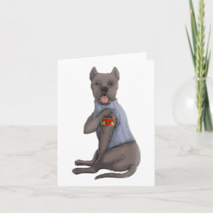 Cane Corso I Love Mum Tattoo Dog Shirt Funny Mothe Card