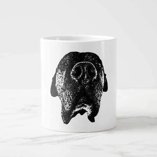 Cane Corso Ink Dog Art | Head Portrait Mug (Front)