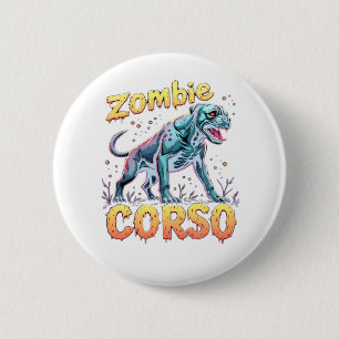 Cane Corso Italian Mastiff Zombie Dog Halloween Es 6 Cm Round Badge