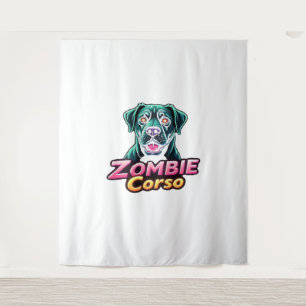 Cane Corso Italian Mastiff Zombie Dog Halloween Es Tapestry