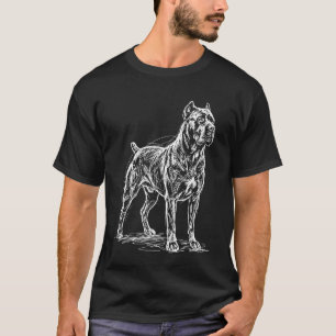 Cane Corso Line Art Italian Mastiff 1 T-Shirt