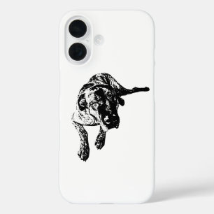 Cane Corso Lying Pose Dog Art Phone Case
