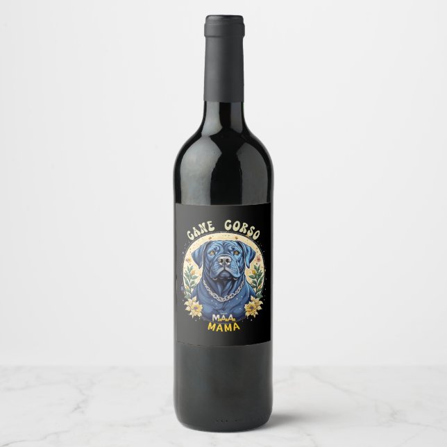 Cane Corso Mama Wine Label (Front)