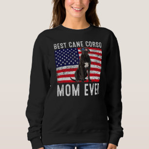 Cane Corso Mum Usa American Flag Cane Corso Dog  O Sweatshirt