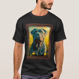 Cane Corso Painting Sunflower Flower Mum Women Flo T-Shirt