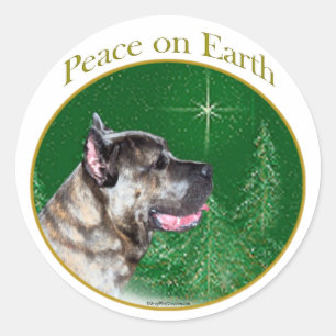 Cane Corso Peace Classic Round Sticker