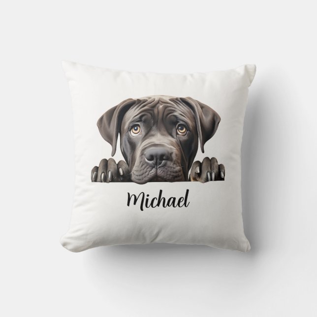 Cane Corso Peeking Dogs Sublimation Bundle  Cushion (Front)
